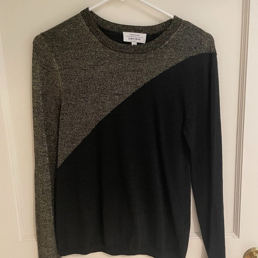Paris Atelier & Other Stories - Black and Gold Metallic Sweater